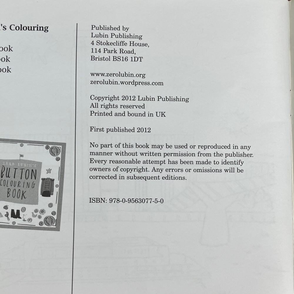 London Colouring Book by Nina Cosford softcover - Picture 10 of 10